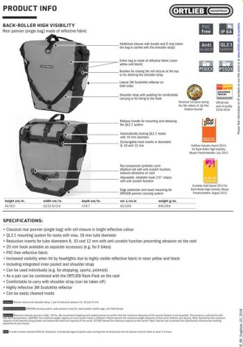 Ortlieb Back-Roller High-Vis táska 2.Kép