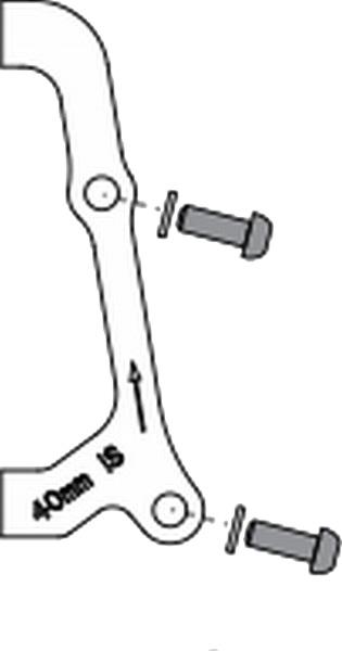Avid 200f/180r disc brake adaptor