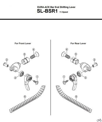 Shimano  Dura Ace SL BSR1 bar-end shift lever 5.Image