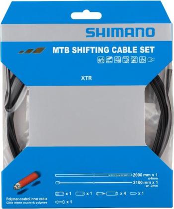 Shimano XTR MTB rear derailleur cable and cover set 2.Image