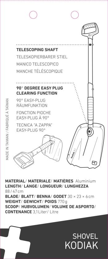 Ortovox Kodiak Shovel lapát 4.Kép