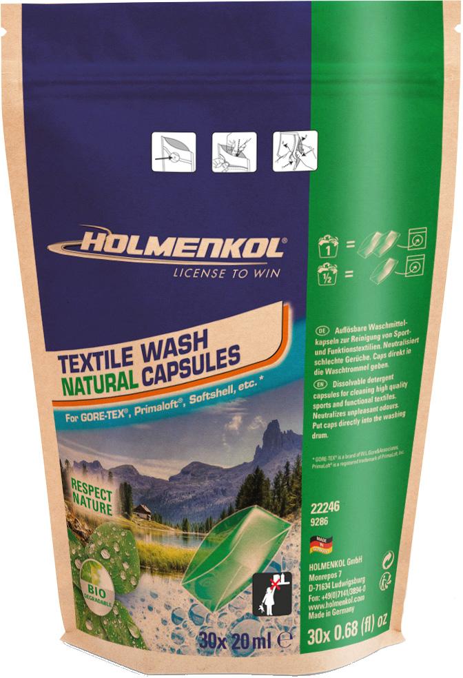 Holmenkol Textile Natural Wash capsules