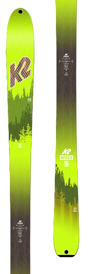 K2 Wayback 96 + skin backcountry skis 1.Image