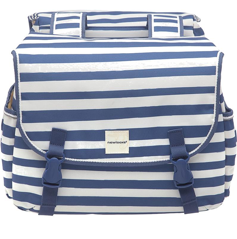 New Looxs Joli Double Blue Stripes rear pannier bag