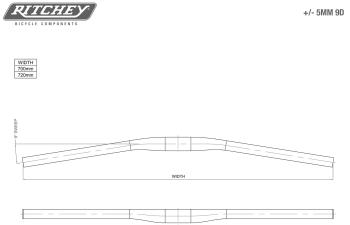 Ritchey WCS Carbon Flat 710*31.8*5 mm 9D handlebar 3.Image