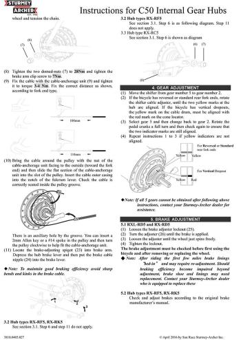 Sturmey Archer TX-RC5 agyváltó 5.Kép