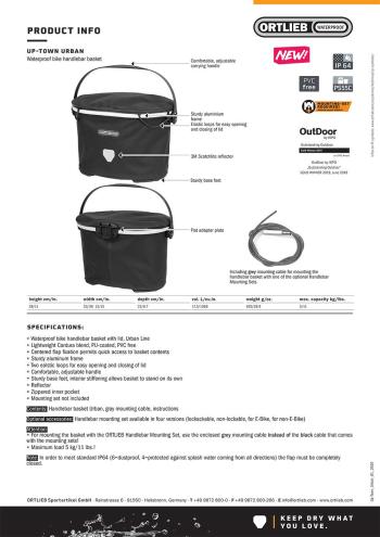 Ortlieb Up-Town Design handlebar basket 9.Image