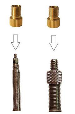 KTM Presta Adapter brass key tag átalakító 2.Kép