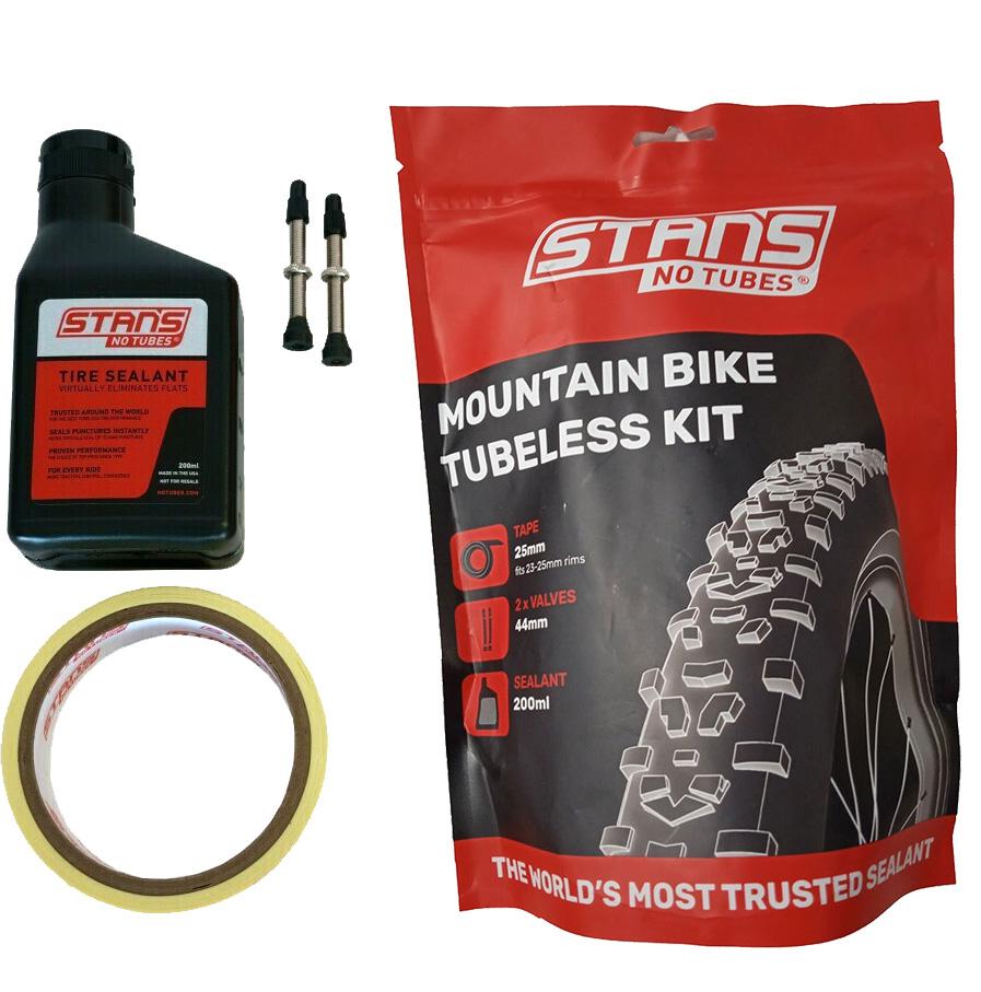 Stan's NoTubes Tubeless kit MTB 2 wheel 25mm tape