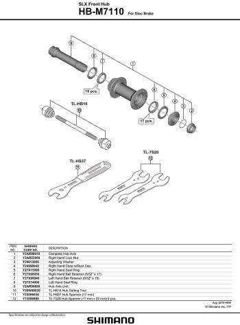 Shimano SLX M7110 Disc CenterLock Boost front hub 3.Image