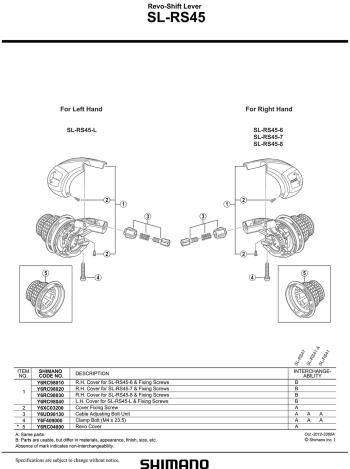 Shimano Revo 45 8sp shift lever 2.Image