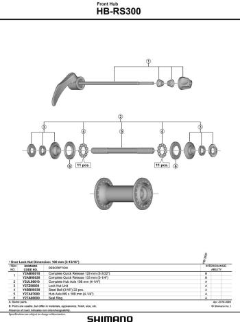 Shimano Sora RS300 front hub 3.Image