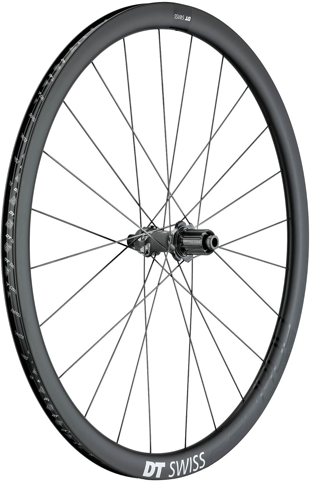 DT Swiss PRC1400 Spline Disc Carbon 35 Road rear wheel