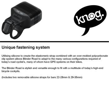Knog Blinder Road 600 USB első lámpa 11.Kép