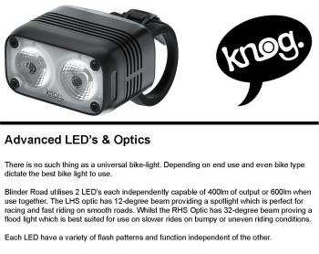 Knog Blinder Road 600 USB első lámpa 9.Kép