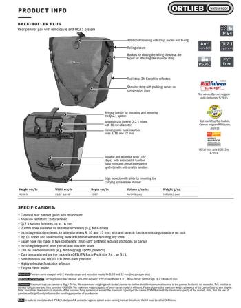 Ortlieb Back-Roller Plus CR rear pannier bag 8.Image