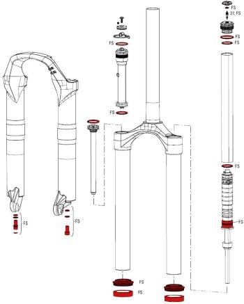 RockShox Recon Silver CL Service Kit 2.Image