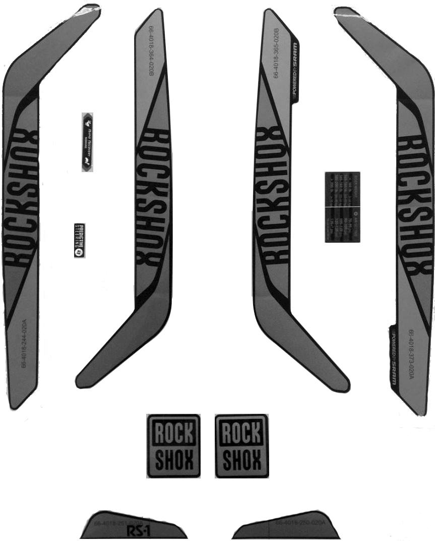 RockShox Decal Kit Reba 26/27.5/29 matrica készlet
