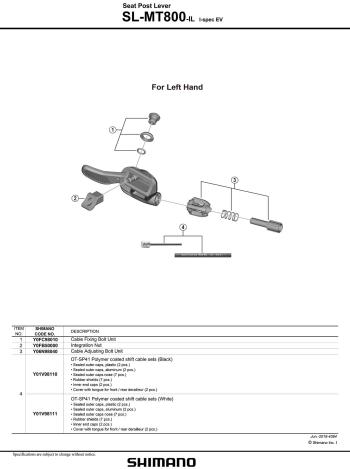 Shimano XTR M800 Rapidfire Ispec EV dropper lever 4.Image