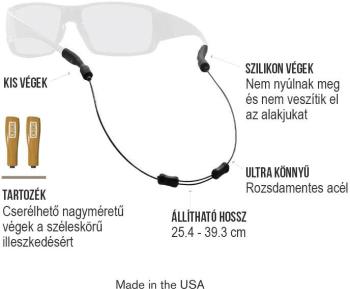 Chums Tideline Adjustable Black eyewear retainer 4.Image