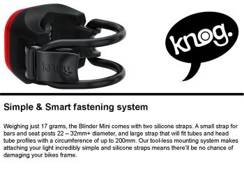 Knog Blinder V Bolt USB hátsó lámpa 10.Kép