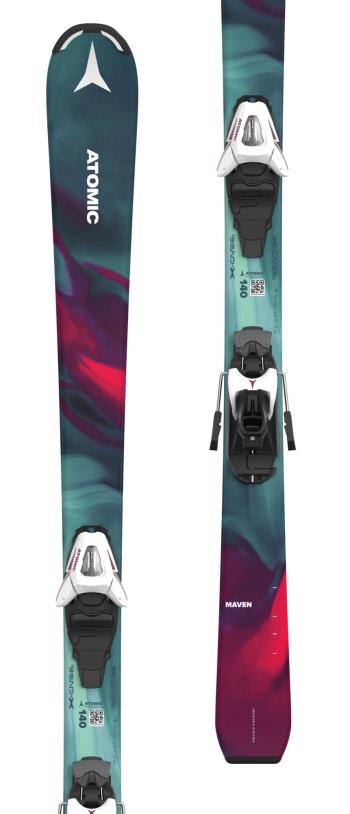 Atomic Maven Girl 130150 skis with  L6 GW bindings 1.Image
