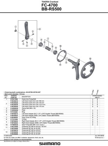 Shimano Tiagra 4700 crankset 2.Image