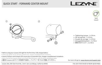 Lezyne eBike Forward Center Mount lámpa tartó konzol 4.Kép