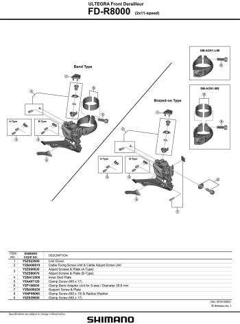 Shimano Ultegra konzolos első váltó 2.Kép