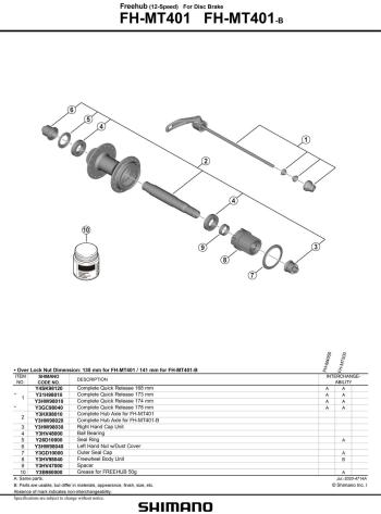 Shimano Deore MT401 Disc Microspline hátsó agy 2.Kép