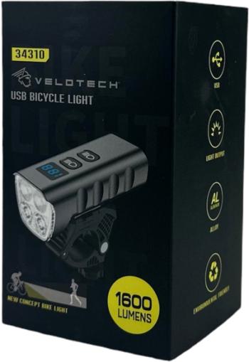 Velotech Pro 1600L USB front light 2.Image