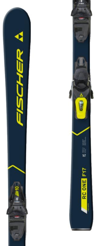 Fischer RC One F17 Twin skis with Fischer RS10 GW PWR bindings 1.Image