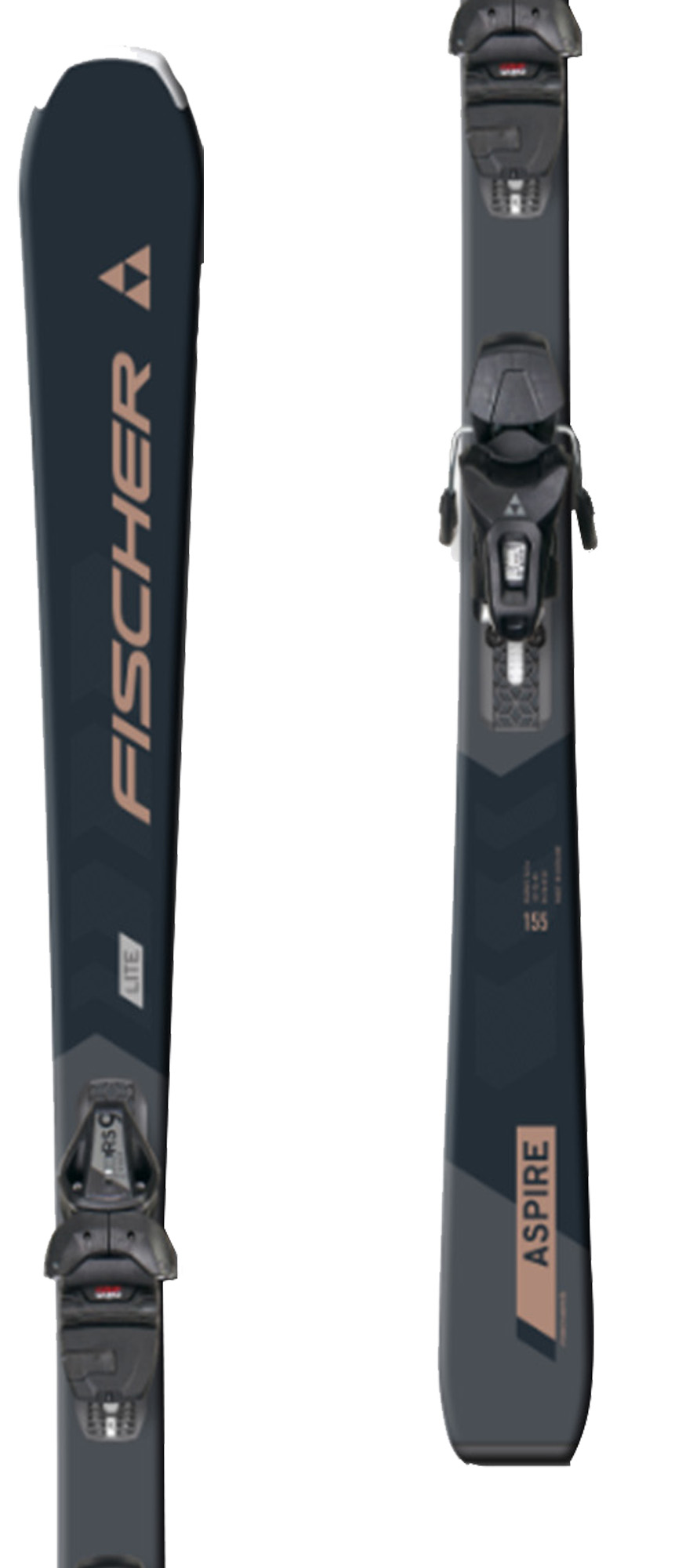 Fischer Aspire Pro skis with Fischer RS9 GW SLR Pro bindings