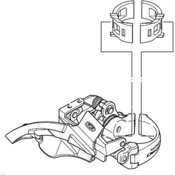 Shimano 31.8 adapter for front derailleurs 3.Image