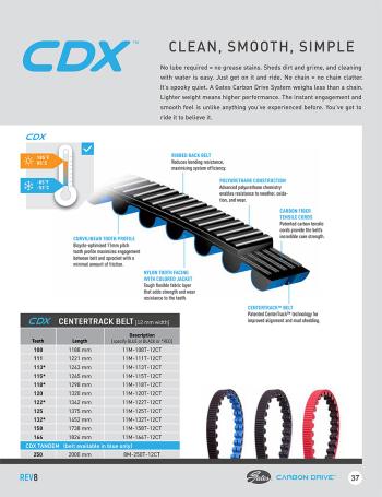 Gates Carbon Drive Belt CDX 113T szíj 3.Kép