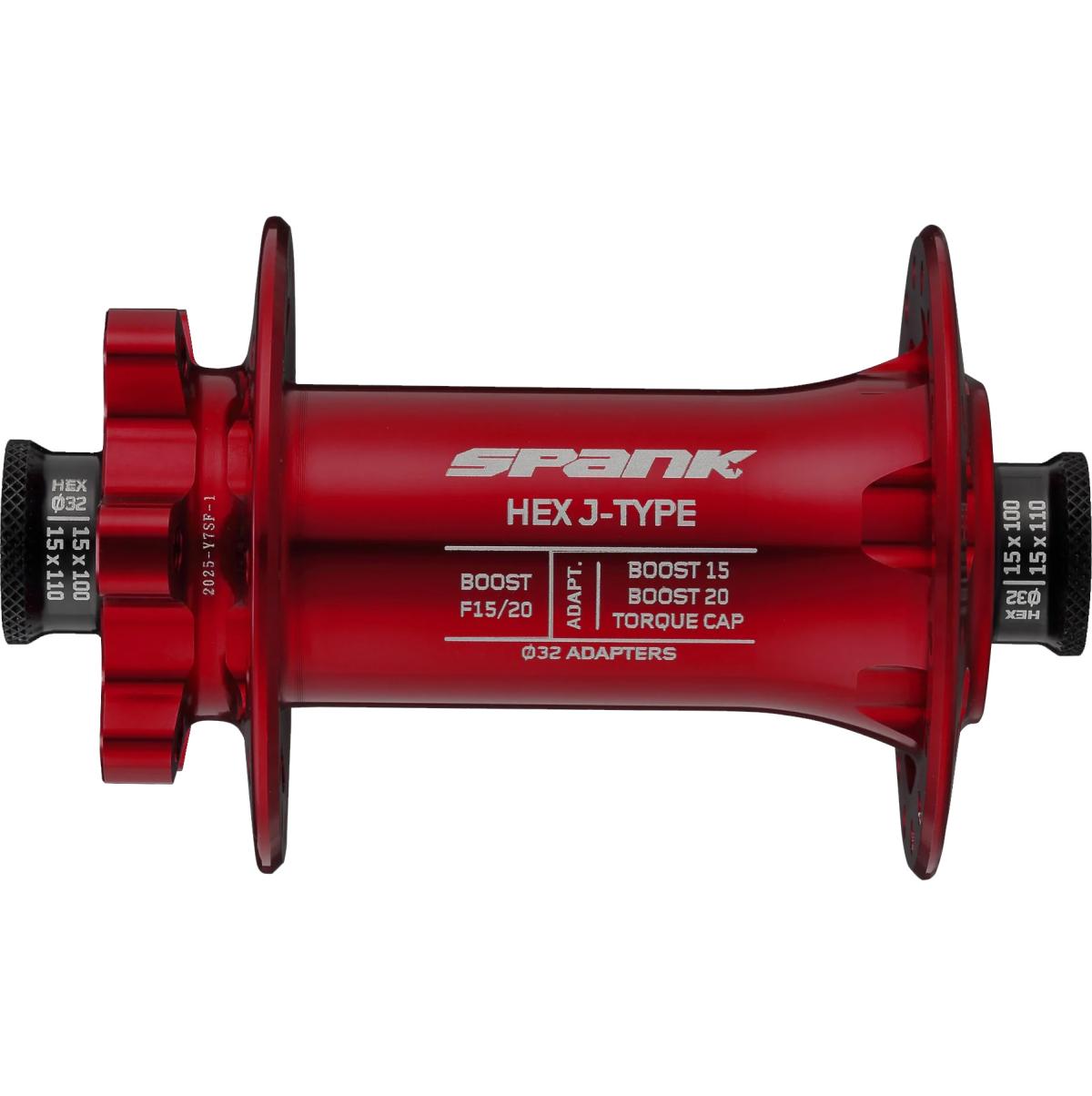 Spank Hex J-Type 110/15/20 mm 32H Boost 6bolts front hub
