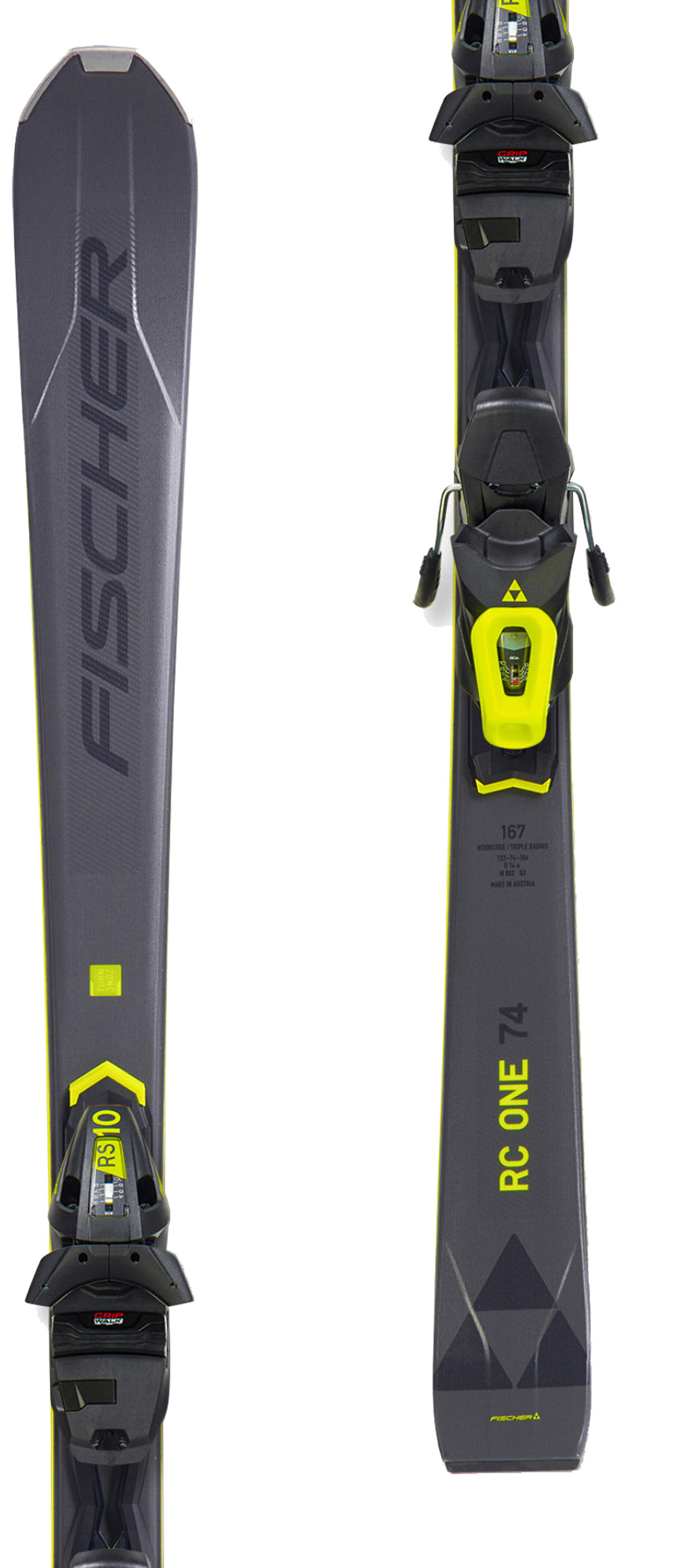 Fischer RC One 74 Allride síléc Fischer RS10 GW PR kötéssel