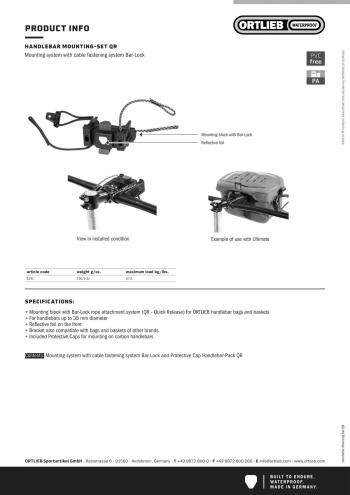 Ortlieb QR handlebar bag adapter 8.Image