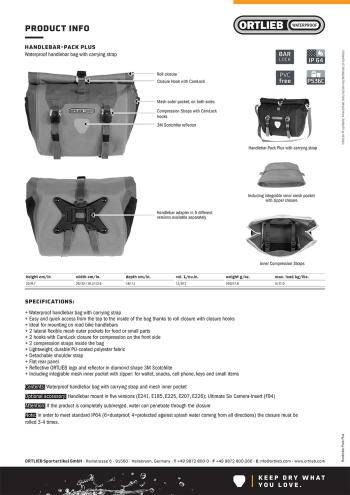 Ortlieb Pack Plus 11L handlebar bag 10.Image