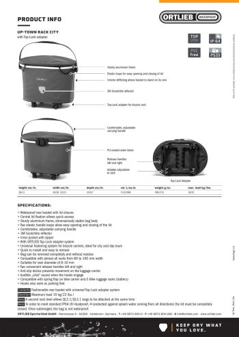 Ortlieb Up-Town Rack hátsó kosár 7.Kép