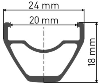 DT Swiss X 392 Disc 29/28 20 mm felni 2.Kép