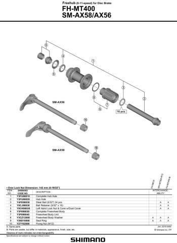 Shimano FH-MT400B freehub body 2.Image