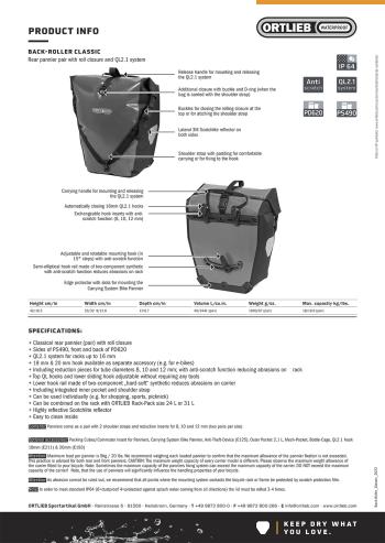 Ortlieb Fehér - Fekete Ortlieb Back-Roller táska 2024 10.Kép