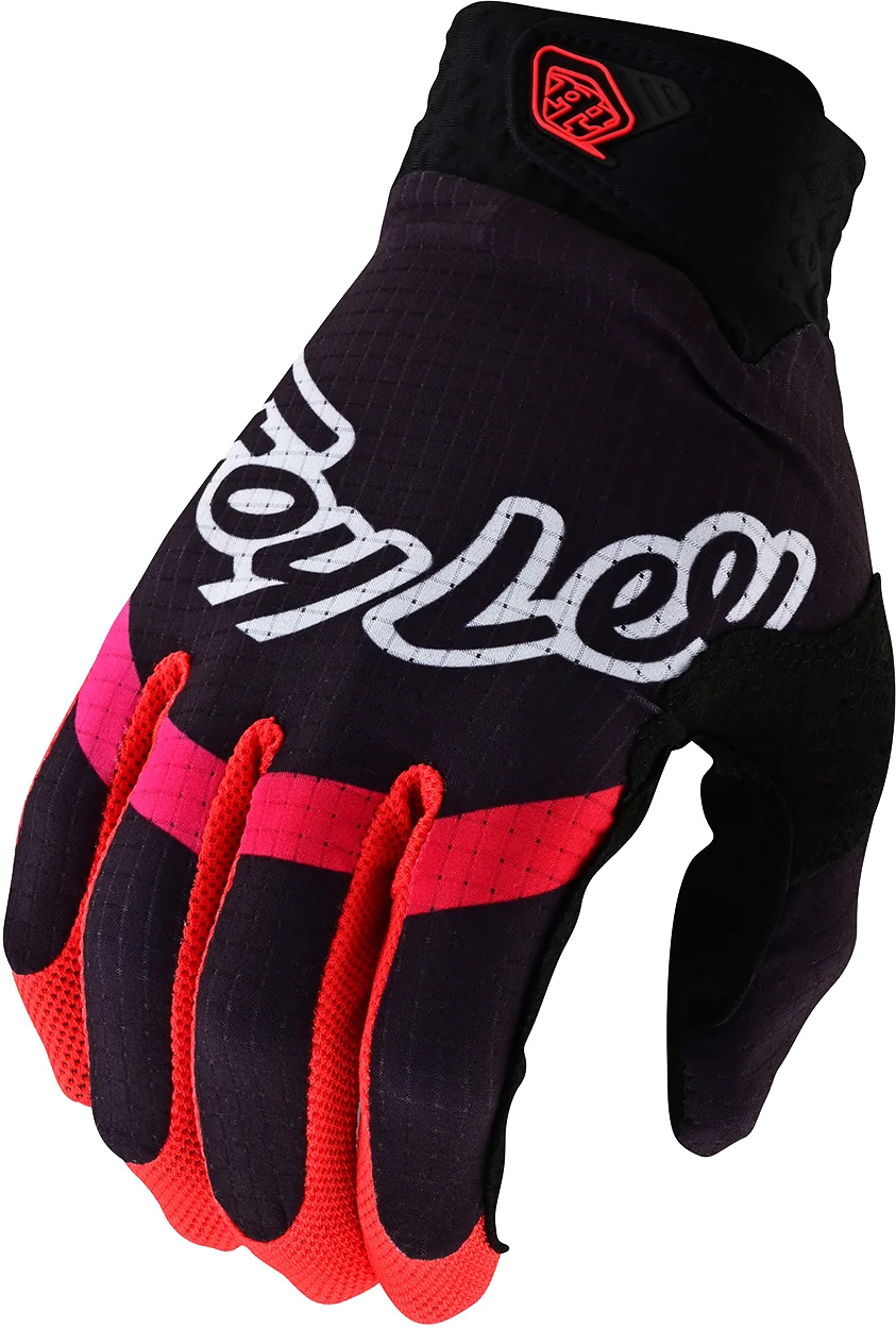 Troy Lee Designs Fekete - Piros Troy Lee Designs Air Pinned hosszú kesztyű 2024