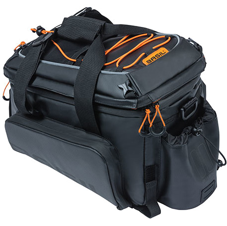 Basil Fekete - Narancssárga Basil Miles Tarpaulin XL Pro csomagtartó táska 2023