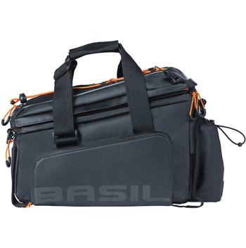 Basil Fekete - Narancssárga Basil Miles Tarpaulin XL Pro csomagtartó táska 2023 2.Kép