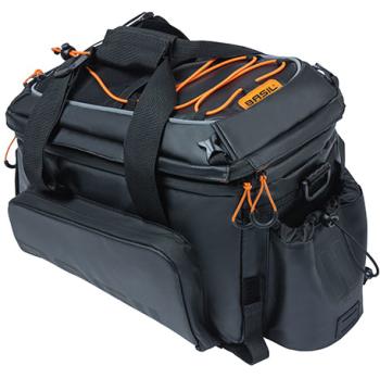 Basil Fekete - Narancssárga Basil Miles Tarpaulin XL Pro csomagtartó táska 2023 1.Kép