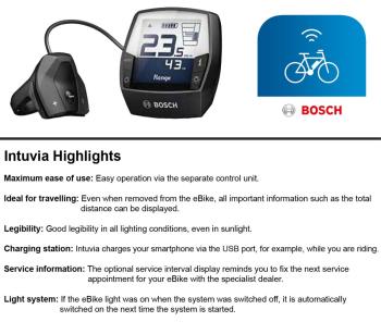 Bosch Fekete Bosch Intuvia Retrofit Set kijelző 2020 3.Kép