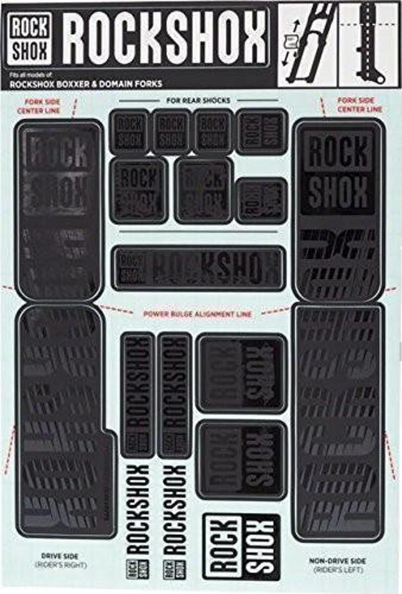 RockShox Boxxer/Domain DC 35 mm STL matrica készlet