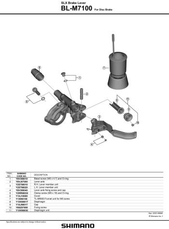 Shimano SLX M7100 I-Spec right hydraulic disc brake lever 4.Image